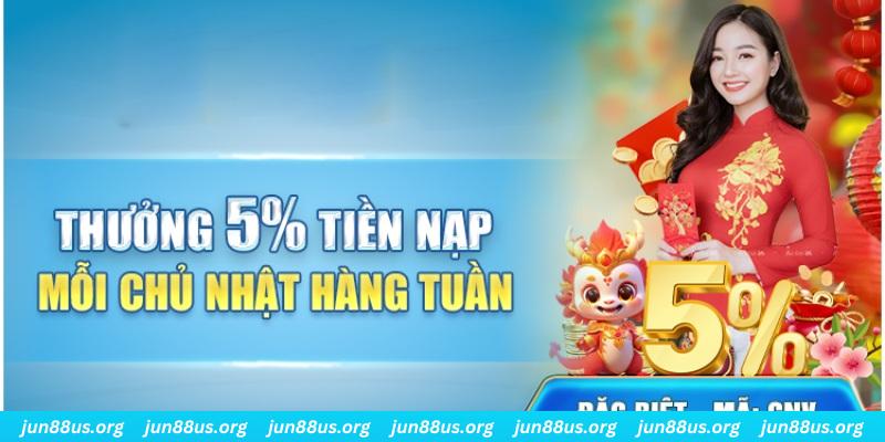 Lưu ý về đối tượng tham gia ưu đãi mỗi Chủ nhật tại Jun88